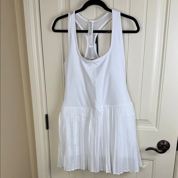 Hot Shot Skort Dress XL Mini Pleated Classic White Tennis Racerback Women's - Picture 3 of 11
